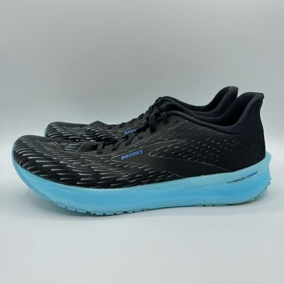 Brooks Hyperion Tempo Black Iced Aqua Blue Road-Running Sneakers Men’s Size 11.5 main image 7